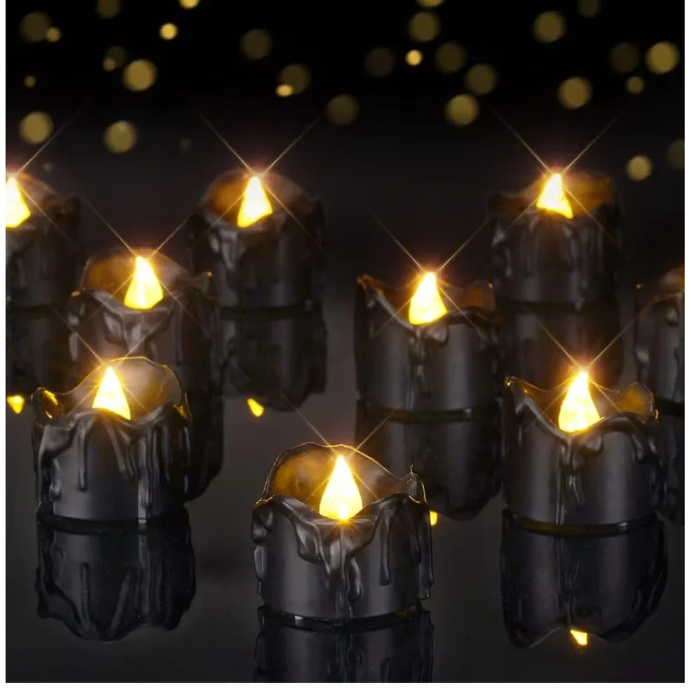 Black LED Flameless Candles